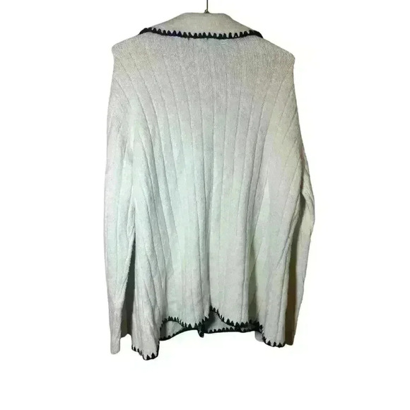 Westbound button up nylon/wool blend sweater size xl - Picture 7 of 8